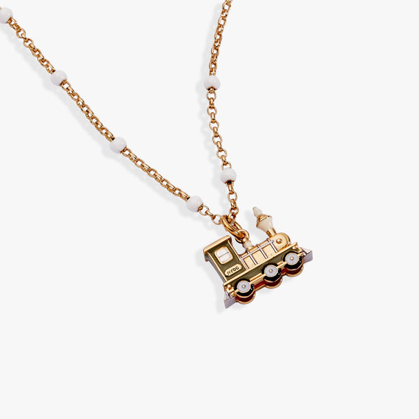 New York Botanical Garden® Holiday Train Pearl Chain Necklace