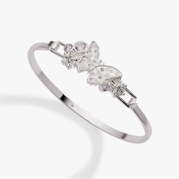 Glass Butterfly Tension Bangle