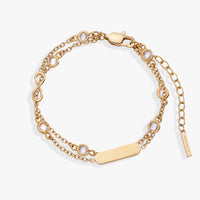 Infinity Chain Double Strand Bracelet