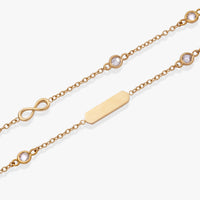 Infinity Chain Double Strand Bracelet